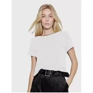 Generation Love New York Dario Blouse Chain Top White Retail $135 NWT Size XS